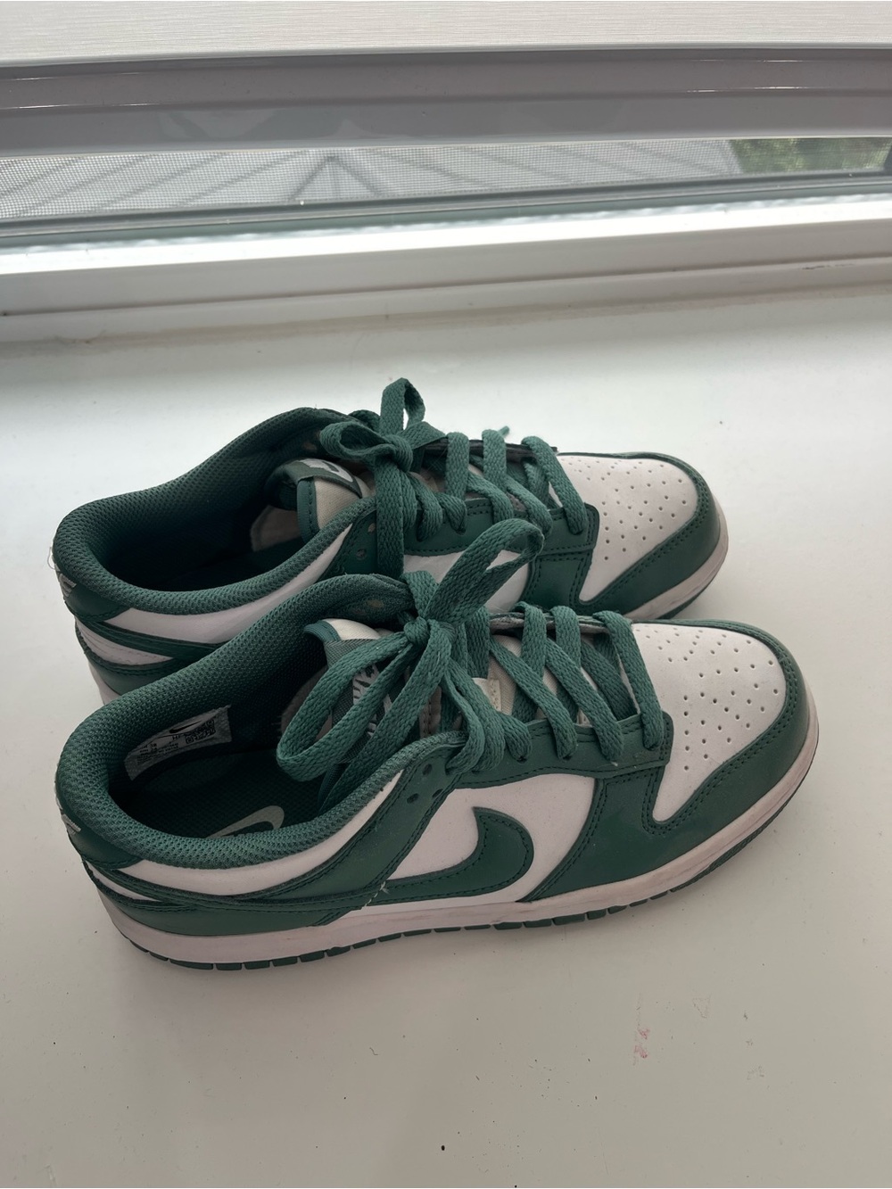 Green Nike dunks